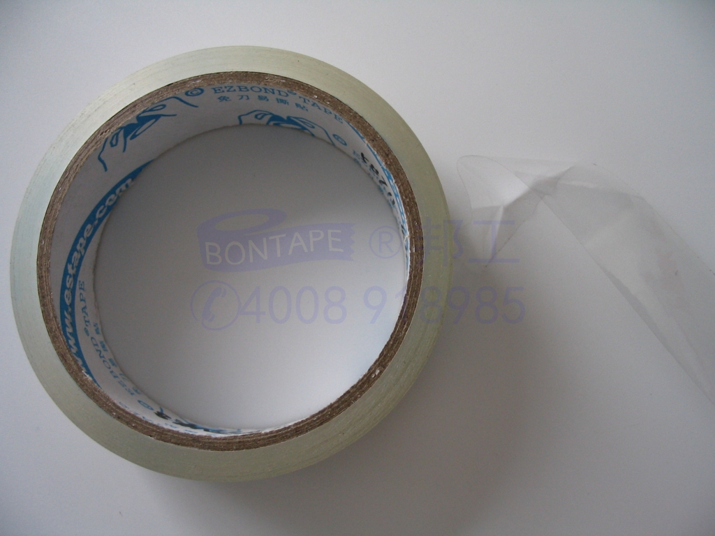 hand tearing sellotape, ultra clear tape, tearable plastic film tape